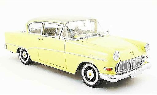Opel Rekord P1 1/18 Minichamps yellow/white 1958 diecast model cars