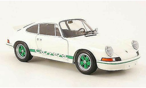 Porsche 911 RS 1/18 Minichamps carrera 27 white/green 1972 diecast model cars