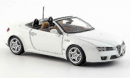 Alfa Romeo Spider Brera cabriolet 1/43 Minichamps edizione 2008 white 2007 diecast model cars