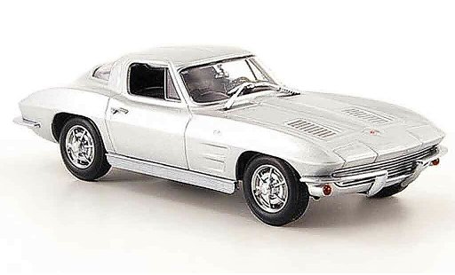 Chevrolet Corvette Coupe 1/43 Minichamps C2 Sport grey metallisee 1963 diecast model cars