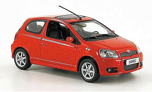 Toyota Yaris TS 1/43 Minichamps red 2001 diecast model cars