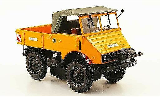 Mercedes Unimog 401-404 1/43 Minichamps 401 orange avec Seilwinde 1951 diecast model cars