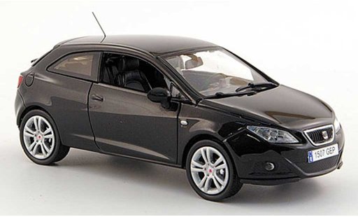 Seat Ibiza SC 1/43 J Collection black 3-portes 2008 diecast model cars