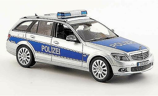 Mercedes Classe C T-Modell 1/43 Schuco T Modell (W 204) police Germany 2007 diecast model cars