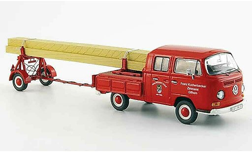 Volkswagen Combi Base 1/43 Schuco t2 a zimmerei kuchenbecker doppelkabine avec diecast model cars