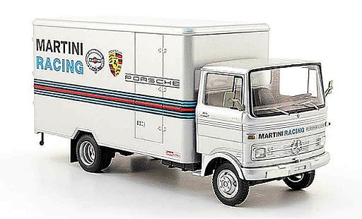 Mercedes LP 608 Kastenwagen 1/43 Schuco Van grey Martini Racing diecast model cars