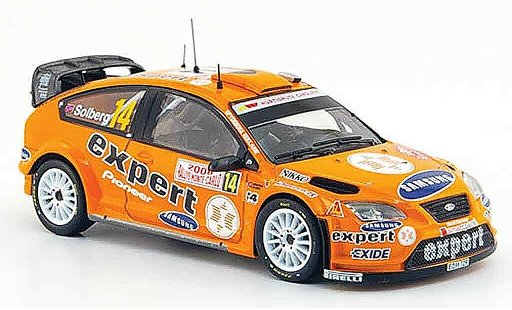Ford Focus RS WRC 1/43 IXO 07 No.14 Expert Rally Monte Carlo 2008 diecast model cars