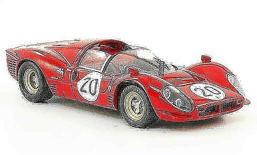 Ferrari 330 P4 1/43 Hot Wheels Elite no.20 24h le mans 1967 diecast model cars