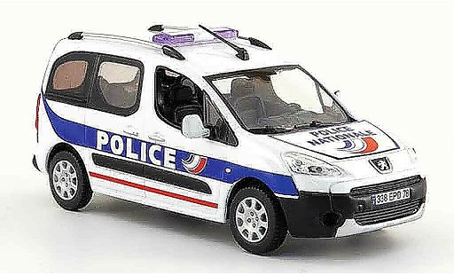 Peugeot Partner Base 1/43 Norev police nationale police 2008 diecast model cars