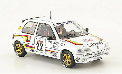 Peugeot 106 XSI 1/43 IXO No.22 Sport Rally Corse 1993 Panizzi diecast model cars