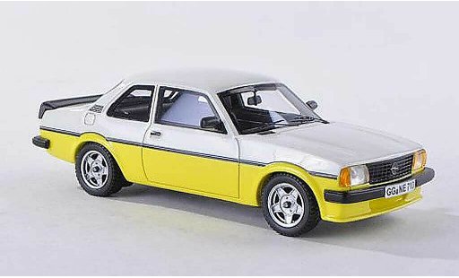 Opel Ascona B Base 1/43 Neo i2000 yellow/white 2-turig 1980 diecast model cars