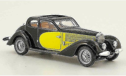Bugatti 57 Ventoux 1/43 Luxcar SC black yellow 1938 diecast model cars