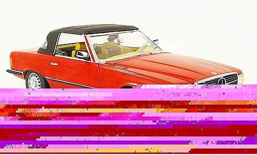 Mercedes 350 Base 1/18 Sun Star (r 107) red closed 1977 diecast model cars