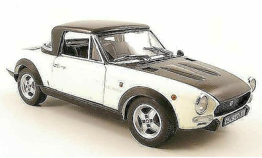 Fiat 124 Sport Spider 1/18 Sun Star csa white/mat noir 1972 diecast model cars