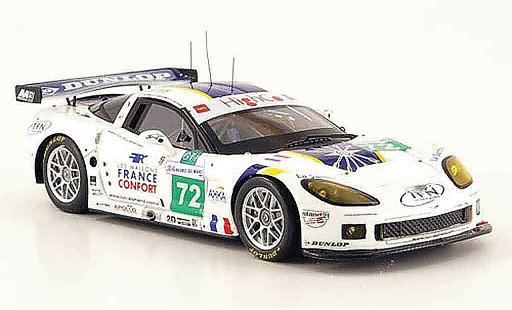 Chevrolet Corvette course 1/43 Spark C6 R No.72 24h Le Mans 2009 diecast model cars