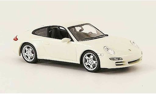 Porsche 911 4S 1/43 Minichamps Carrera Coupe white 2005 diecast model cars