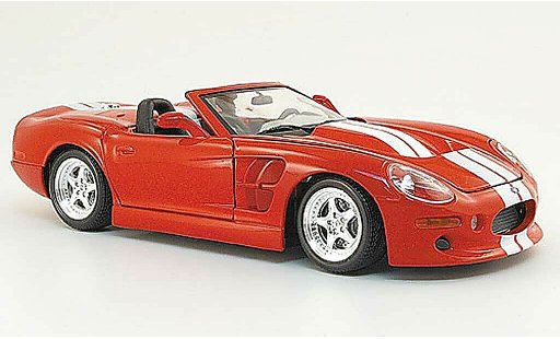 Shelby Series 1 Base 1/18 Maisto red white diecast model cars