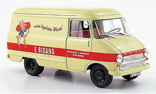 Opel Blitz Base 1/43 Starline vanwagen a beige metzgerei bisang 1960 diecast model cars