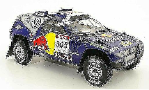 Volkswagen Touareg Dakar 1/18 Norev Race No.305 Red Bull Rally 2009 G.De Villiers / D.Von Zitzewitz diecast model cars