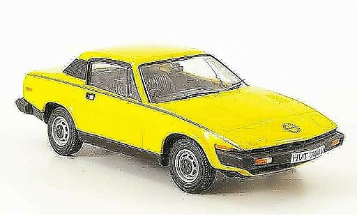 Triumph TR7 Base 1/43 Vanguards yellow diecast model cars