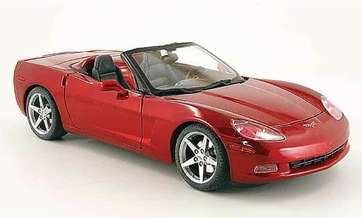 Chevrolet Corvette Convertible 1/18 Maisto C6 cabrio red diecast model cars