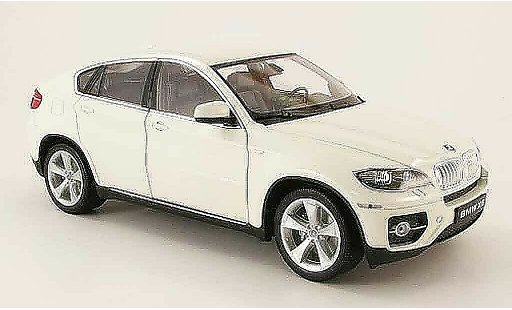 Bmw X6 suv 1/18 Welly E71 blanc diecast model cars