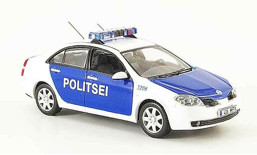 Nissan Primera Base 1/43 J Collection Politsei police Estland Linkslenker 2004 diecast model cars