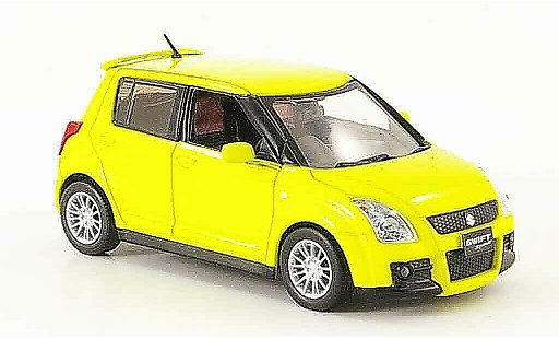 Suzuki Swift Sport 1/43 J Collection yellow Funfturer Rechtslenker 2005 diecast model cars