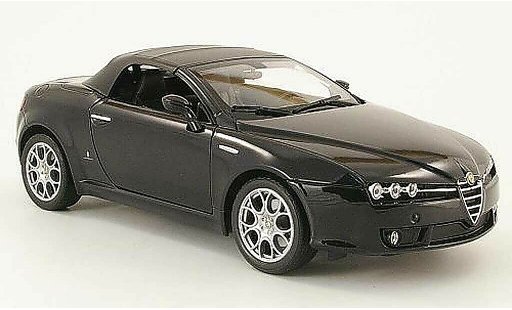 Alfa Romeo Spider veloce 1/18 Welly black capote diecast model cars
