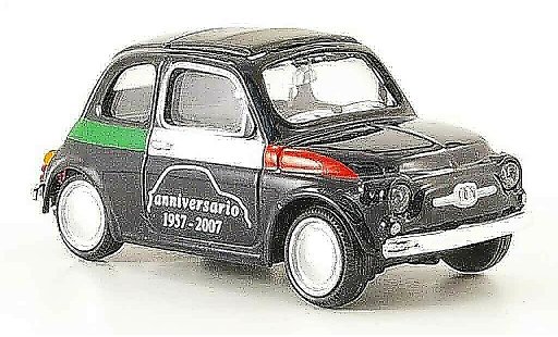 Fiat 500 Anniversario 1/43 Mondo Motors black 1957 diecast model cars