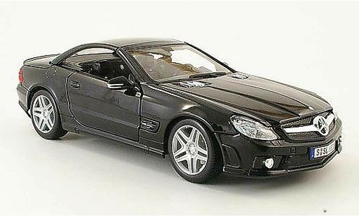 Mercedes Classe SL 65 1/18 Maisto amg black 2009 diecast model cars