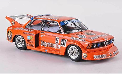 Bmw 320 Gr.5 1/43 Minichamps E21 i No.51 Jagermeister 6h Silverstone Peterson/Kelleners 1977 diecast model cars
