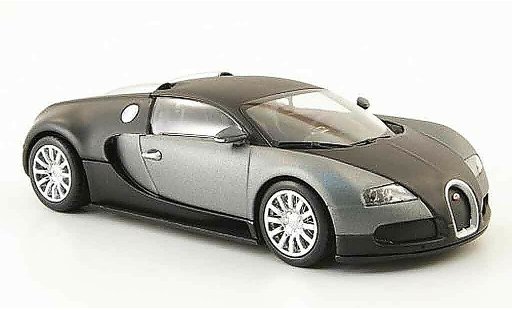Bugatti Veyron coupe 1/43 Minichamps 16.4 mat black grey 2009 diecast model cars