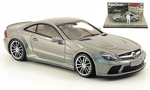 Mercedes B 65 1/43 Minichamps AMG Black Series (R230) grey avec Figur The Stig 2009 diecast model cars