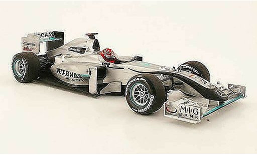 Mercedes F1 2009 1/18 Minichamps gp no.3 petronas m.schumacher showcar 2010 diecast model cars