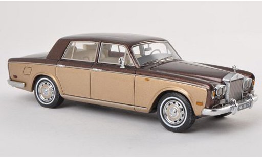 Rolls Royce Silver Shadow Base 1/43 Neo brun/greyore LHD 1974 diecast model cars