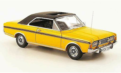 Ford Taunus 20M 1/43 Neo (P7b) yellow schw. liavec. Auf. 300 diecast model cars