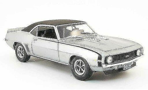 Chevrolet Camaro SS 1/18 Highway 61 396 grey/black 1969 diecast model cars