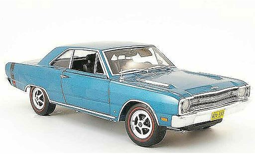 Dodge Dart 1968 1/18 Highway 61 gts blue diecast model cars