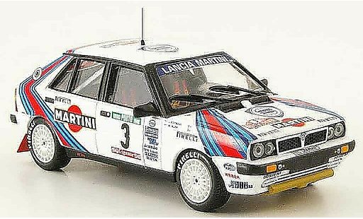 Lancia Delta HF Integrale 1/43 Mini Partes 8v no.3 winner rallye portugal 1987 diecast model cars