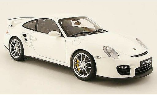 Porsche 911 GT2 1/18 Autoart blanc mat diecast model cars
