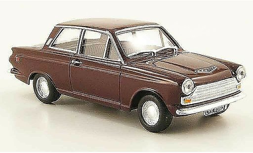 Ford Cortina GT 1/43 Cararama MkI red diecast model cars
