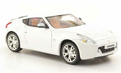 Nissan 370Z Base 1/43 Norev white 2008 diecast model cars