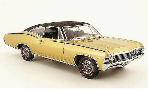 Chevrolet Impala SS 1/18 Ertl 1967 or/noir diecast model cars