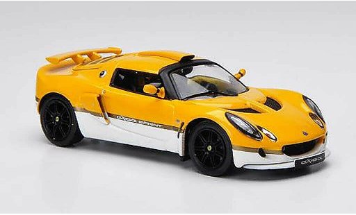 Lotus Exige Sprint 1/43 IXO yellow/white LHD 2006 diecast model cars