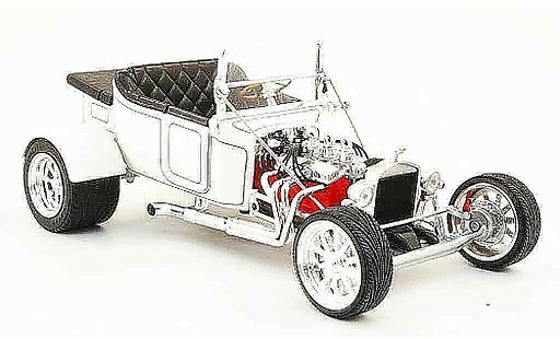 Ford Hot Rod 1923 1/18 Yat Ming t-bucket white open diecast model cars