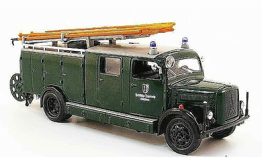 Magirus SLG Base 1/43 Yat Ming S 3000 Freiwillige pompier Mainleus 1941 diecast model cars