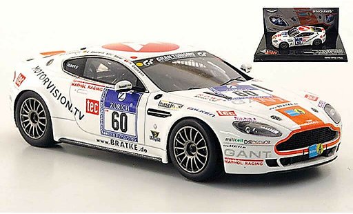 Aston Martin V8 Vantage GT4 gt4 1/43 Minichamps No.60 Team Bratke Motorsport 24h Nurburgring 2010 diecast model cars