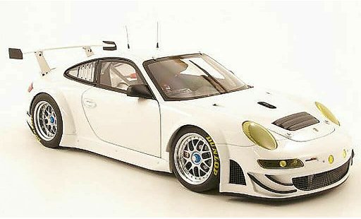 Porsche 911 GT3 RSR 1/18 Autoart 2009 white plain body diecast model cars