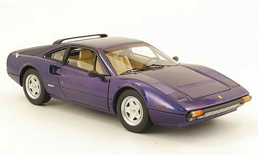 Ferrari 308 GTB 1/18 Hot Wheels Elite blue diecast model cars